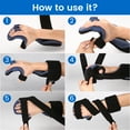 thumbnail image 5 of Velpeau Stroke Resting Hand Splint with Squeeze Stress Balls - Night Immobilizer Wrist Brace with Thumb Support - Finger Stabilizer Wrap for Muscle Atrophy, Arthritis, Carpal Tunnel Pain (Right-M), 5 of 8