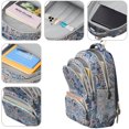 thumbnail image 4 of Paisley Pattern Backpack for School,Cute School Bag,Schoolbag with Adjustable Shoulder Straps & Padded Back,16.9 Inch, 4 of 5