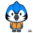 thumbnail image 3 of Prime, Marcus 20x20 Black Modern Framed Museum Art Print Titled - Balthazar Blue Jay, 3 of 5