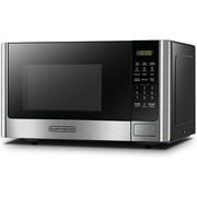 BLACK+DECKER 0.9 Cu.ft Countertop Microwave Oven in Stainless Steel