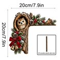 thumbnail image 3 of Velmasee Door Corner Decor, Christmas Woodland Animal Tree Hollow Door Toppers for Door Frame, Wooden Festive Design No-Drill Mount, Holiday Ornament for Xmas Home Door Frame Wall Party Decor, 3 of 7