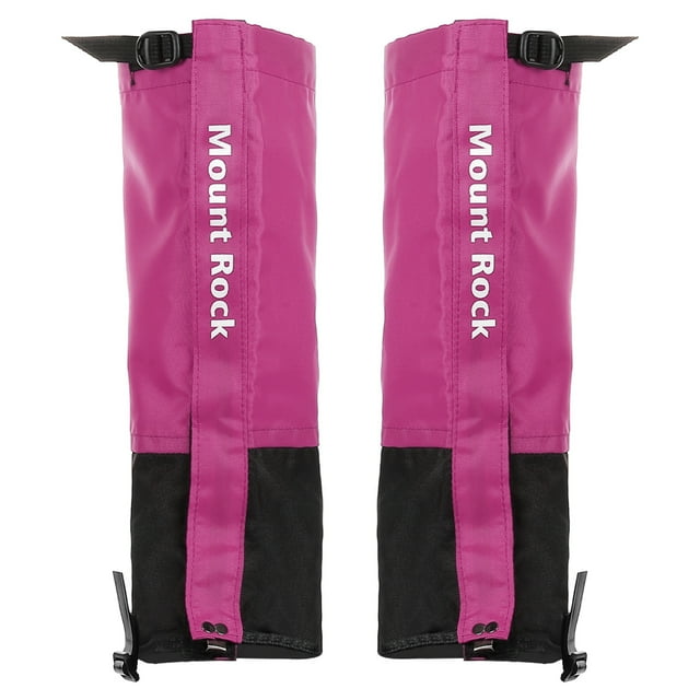 Unique Bargains Cache-Jambes, Couvre-Chaussures Imperméables Ajustables pour Bottes de Neige, Violet, P