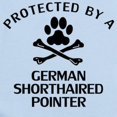 thumbnail image 2 of CafePress - Protected By A German Shorthaired Pointer Body Sui - Baby Light Bodysuit, 2 of 4