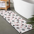 thumbnail image 2 of White Cow Dot Pattern Bathroom Rugs Mat,Non Slip Microfiber Bathroom Rug,Rubber Backing,Soft Bathroom Mats for Bathroom Floor,Tub and Shower,47x17in(120x43cm), 2 of 5