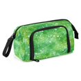 thumbnail image 2 of Nylon Fish Mouth Pencil Case with Large Capacity Zipper Pencil Pouch Green Ink Splatter Pattern Pencil Bag Organizers, 2 of 7