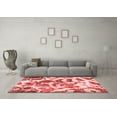 thumbnail image 3 of Ahgly Company Indoor Round Abstract Red Modern Area Rugs, 5' Round, 3 of 4