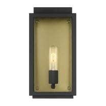 Designers Fountain Twilight 1 Light Black Outdoor Wall Lantern, D275M-7EW-BK