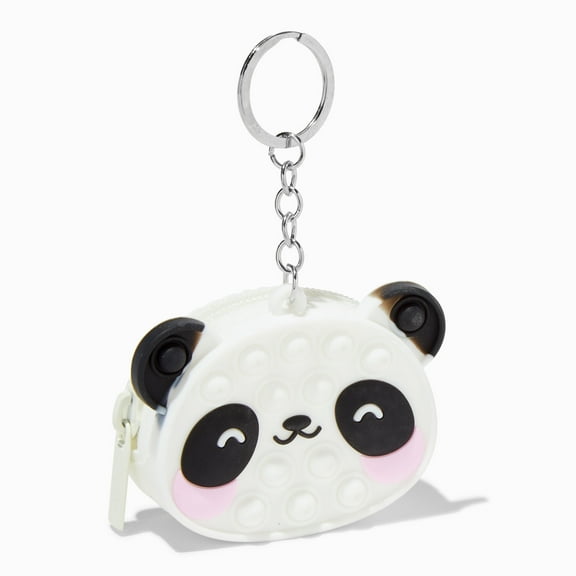 Claire's Popper Panda Mini Jelly Coin Silicon Purse Keychain