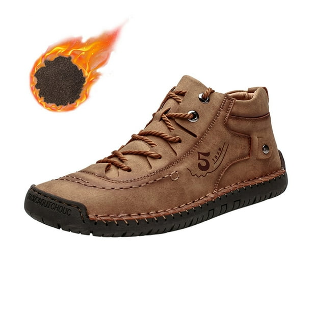 Zapatos de hombre Zapatos casuales de hombre al aire libre de caña alta Zapatos de cuero delgados Wmkox8yii 123q1521