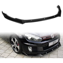 Front Bumper Lip fit for Compatible with 2010-2013 Volkswagen Golf MK6  GTI GTD, Front Bumper Lip Spoiler Air Chin Body Kit Splitter ABS