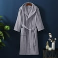 thumbnail image 1 of Shadoumai Women's Shawl Collar Robe, Turkish Terry Cotton Bathrobe,with Regular and Full Length Options, 1 of 3