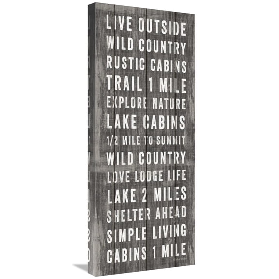 Global Gallery's 'Simple Living Gray Panel I' By Michael Mullan Stretched Canvas Wall Art