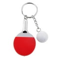 thumbnail image 5 of lionlar Key Chain Fashion Mini Table Tennis -Pong Racket Red Color Alloy Plastic, 5 of 5