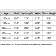 thumbnail image 5 of Langwyqu Girls Casual 2 Pieces Sweatsuit Short Sleeve Striped Tops & Track Shorts Suit For 6-15 Years, 5 of 5