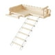 thumbnail image 4 of para percha para pájaros con escalera, escalera para escalar pájaros, soporte para jaula de pájaros de madera, juguetes, soporte para loros, 4 of 9