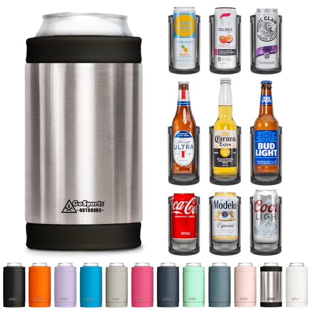 Enfriador Universal para Latas Aislado DUALIE 3 en 1 de Acero Inoxidable para 355 mL