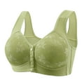 thumbnail image 3 of Timegard 6pc Wireless Bras for Women Plus Size Front Closure Lace Full Support Comfy Breathable Everyday Bras, 3 of 4