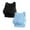 Blue 1PCS & Black 1PCS, variant on LUOGENLI 2 Pack Sports Bras for Women High Support Pack Women's Underwire Mesh Beauty Back Double Layer Sports Bra Proof Fitness Yoga Running Sports Underwear Vest L