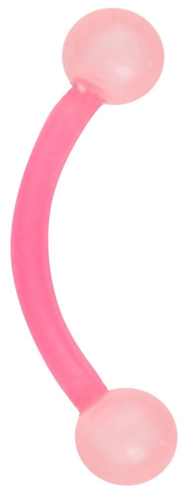 Eyebrow Ring and Rook Piercing Jewelry 16g 8mm Daith Earring Acrylic Glow-in-The-Dark Retainer