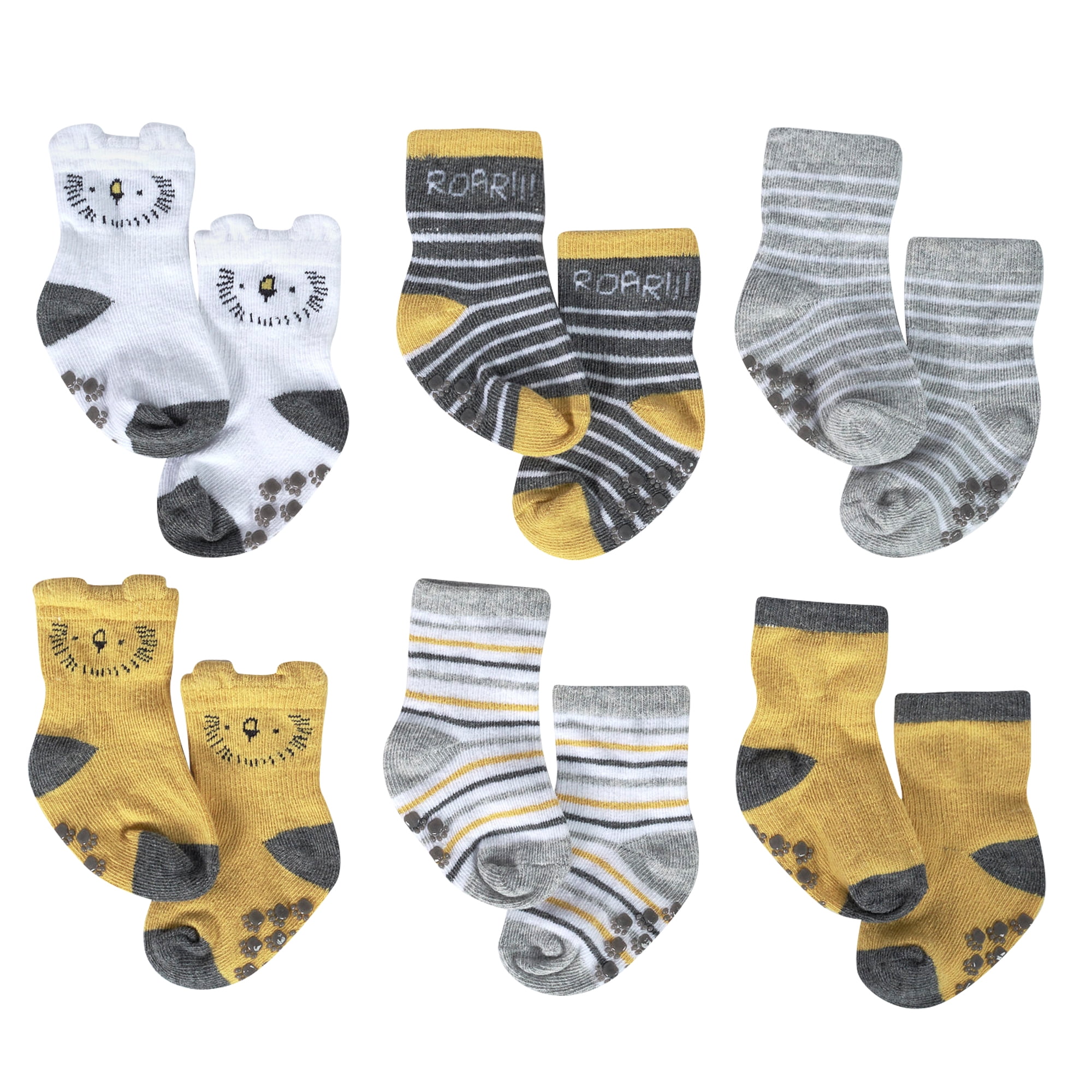 Just Born® Organic Baby Boys Wiggle Proof Socks 6Pack