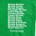 thumbnail image 3 of Forrest Gump - Bubbas Shrimp List - Men's Short Sleeve Graphic T-Shirt, 3 of 5