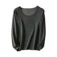thumbnail image 1 of Chemises Thermiques pour Femmes, Chemise Thermique à Manches Longues et Col Rond Parfaite pour les Jours Froids, 1 of 3