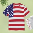 thumbnail image 4 of American Flag Design Women's T-Shirt Short Sleeve T Shirts Tops Tee Ladies Loose T, 4 of 6