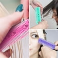 thumbnail image 3 of Tssuoun 3Pcs Hair Razor Combs Double Side Hair Cutting Comb with 10Stainless Steel Blade, 3 of 8