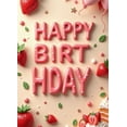 thumbnail image 3 of Colorful Design Banner Strawberry Theme Cake Decoration Party Prop for Birthday Celebration Kids Event Indoor Decoration, 3 of 7