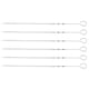 thumbnail image 1 of Agujas de acero inoxidable para barbacoa, 10 piezas de acero inoxidable para barbacoa, brochetas de aguja para letreros de barbacoa, brochetas de aguja planas, claridad notable, 1 of 12