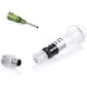 thumbnail image 4 of Jeringa Luer de vidrio de borosilicato reutilizable de 1 ml, jeringa de vidrio, jeringas dispensadoras de líquidos con punta roma de 14 GA para líquidos espesos, pegamento, tinta, alimentación, hogar, laboratorio (12) Sincero Electrónica, 4 of 5