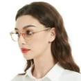 thumbnail image 2 of OCCI CHIARI Lightweight Designer Acetate Frame Stylish Reading Glasses for Women with Acrylic Clear Lens (Yellow, 1.00), 2 of 9