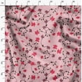 thumbnail image 3 of Soimoi Cotton Poplin Pink Fabric By the Yard - 42 Inch Wide - Leaves & Lotus Floral Print Material - Tranquil and Botanical Designs for Stylish Creations Printed Fabric, 3 of 6