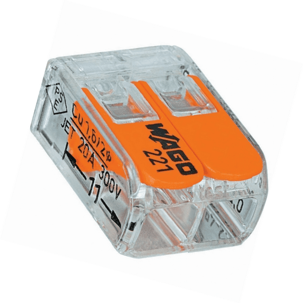 Wago 221-412 LEVER-NUTS 2 Conductor Compact Connectors 10 PK - Walmart.com