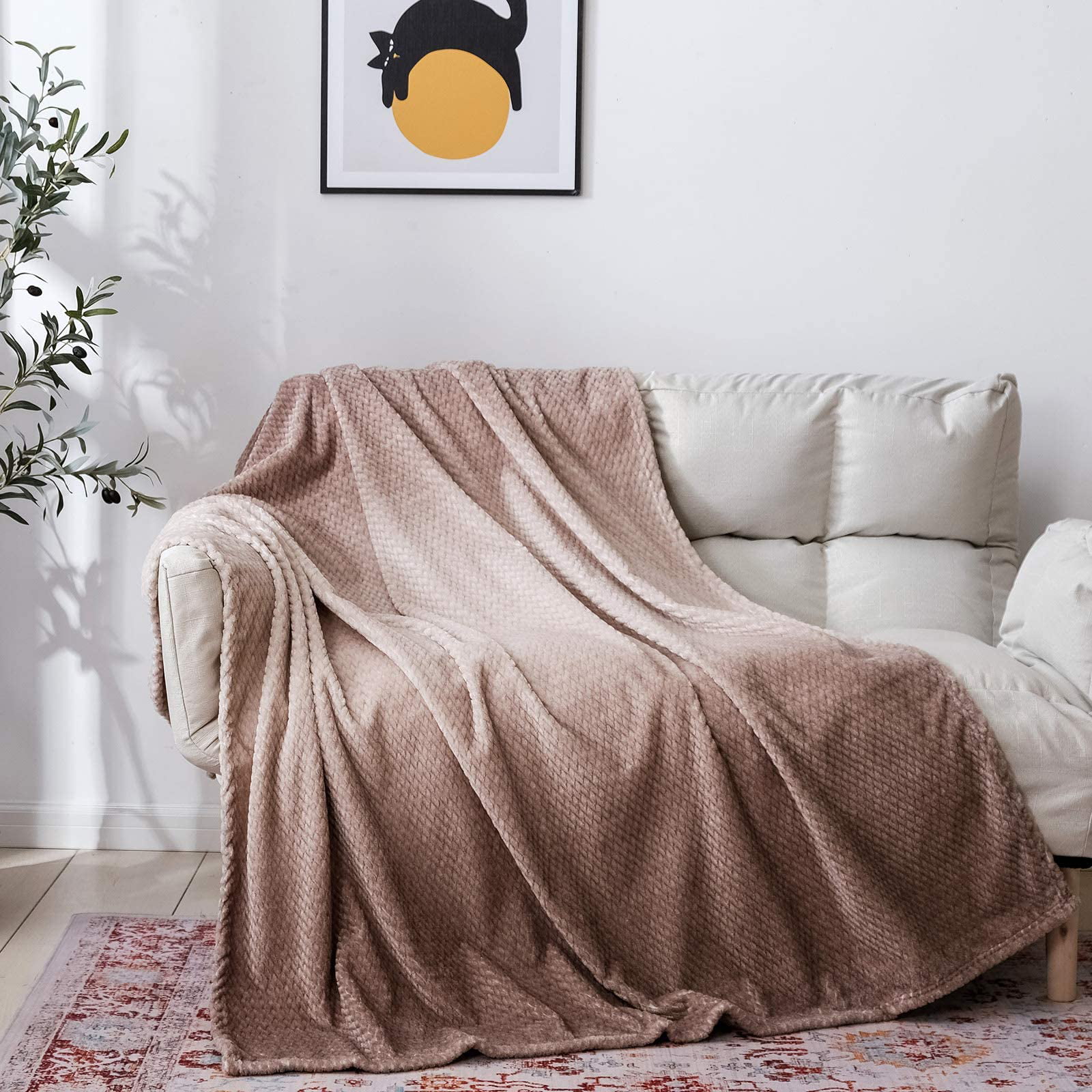 Blanket Ultra-Soft Lightweight Flannel Blanket Sofa Sofa All Season Warm and Comfortable Anti-Pilling Flannel 40x50 6 Fourth July Holiday 