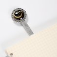 thumbnail image 3 of Crescent moon symbol Book Accessories: Vintage Silver Lace-Edged Bookmark - a Must-Have Gift for Readers and Book Lovers, 3 of 5