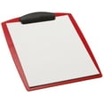thumbnail image 3 of Storex Plastic Clipboard, Portable Writing Surface for Letter Size Paper, Red, 12-Pack, 3 of 6