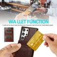 thumbnail image 5 of Decase Compatible with Samsung Galaxy S23 Ultra Wallet Case Credit Card Holder, Premium Leather Kickstand Flip Durable Shockproof Protective Back Cover for Samsung Galaxy S23 Ultra 6.8 inch, Brown, 5 of 7