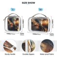 thumbnail image 4 of Cat Houses Cars Motorcycle Clear Cosmetic Bags with Handles PVC Toiletry Bags Zipper Waterproof Portable for Traveling 2 Pcs, 4 of 7
