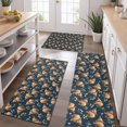 thumbnail image 2 of Blue Highland Cow Flower Pattern Kitchen Rugs Sets Of 3,Kitchen Runner Rugs Non Skid Washable,Decorative Kitchen Floor Mats for Kitchen,Sink,Laundry,17"x30"+ 17"x47" + 17"x59", 2 of 6