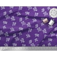 thumbnail image 3 of Soimoi Purple Cotton Duck Fabric Coral Ocean Decor Fabric Printed Yard 42 Inch Wide, 3 of 3