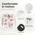 thumbnail image 4 of Yiaed Cow And Pig Print Women's Running Shorts with Liner 3 Zipper Pockets Elastic Workout Athletic Gym Yoga Shorts-XX-Large, 4 of 7