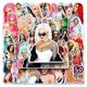 thumbnail image 1 of 50 pcs Doja Cat Rapper Singer Stickers TikTok Personality Decals Graffiti Phone Stickers, 1 of 5