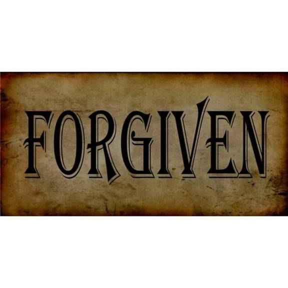 Forgiven Photo License Plate