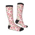 thumbnail image 3 of Daiia Sports Socks Rose Flowers Printed Novelty Crew Socks for Men Women Knee High Socks Cotton Socks Soft & Breathable Support Unisex Socks, 3 of 9
