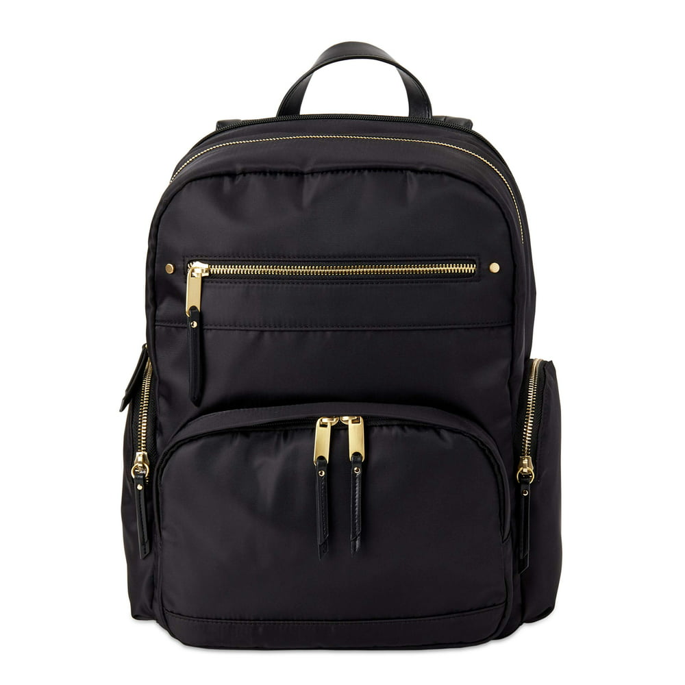 Time and Tru - Time and Tru Camille Backpack, Black - Walmart.com ...