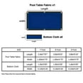 thumbnail image 3 of Blue Billiard Cloth, 7ft/8ft/9ft Pool Table Felt, Snooker Tablecloth Felt, Stretch Nylon Fiber Billiard Cloth With 6 Pieces Side Strips, Suitable For Home, 3 of 7