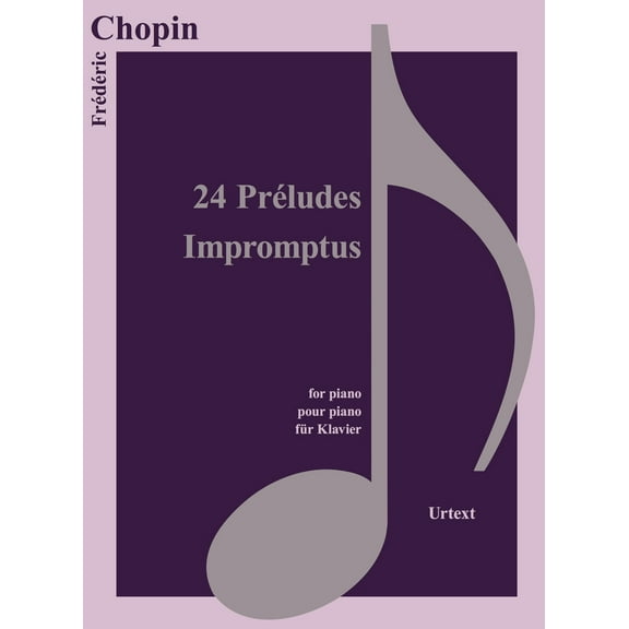 Classical Sheet Music: 24 Preludes, Impromptus (Paperback)