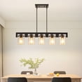thumbnail image 6 of LovingAHome 5-Light Glass Pendant Light for Kitchen Island Adjustable Height for Kitchen Island Restaurant Bar, 6 of 7
