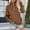 Brown, variant on BODOAO Women's Quarter Zip Up Sweatshirt Long Sleeve Hooded Solid Color Oversized Sweatshirt Casual High Neck Pullover Sweatshirt for Trendy Y2K Fall Fashion Loose Fit Cozy Sweaters with Pocket
